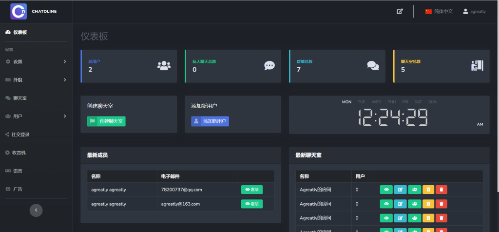 图片[2]-ChatNet聊天室源码汉化版