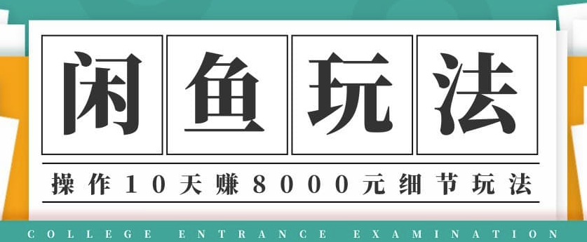 龟课·闲鱼项目玩法实战班第12期-操作10天左右利润有8000元细节玩法(音频+PDF)