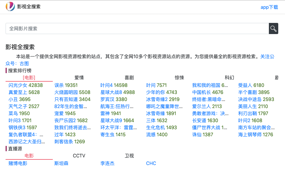 图片[1]-影视全搜索-提供全网m3u8影视资源检索-直播源整理等