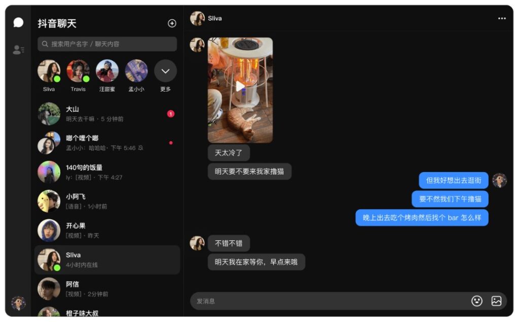 抖音电脑端桌面聊天软件