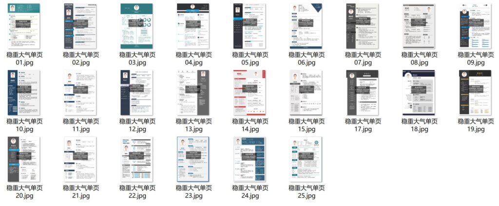 图片[4]-500套精品简历模板用word或wps编辑-爱分享资源网