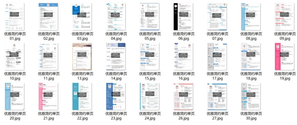 图片[1]-500套精品简历模板用word或wps编辑-爱分享资源网