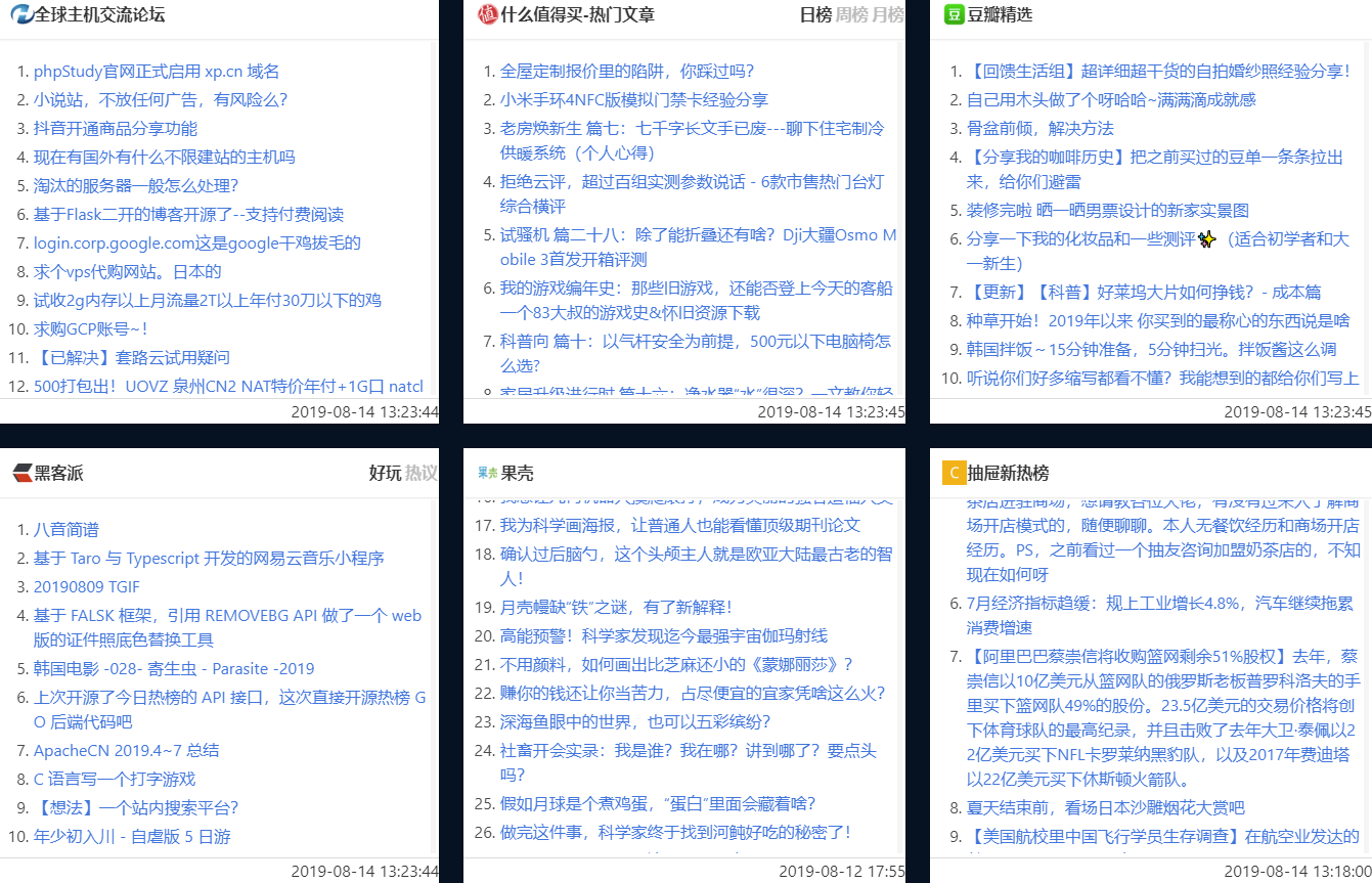 全新整合热搜榜内容系统聚合源码-爱分享资源网
