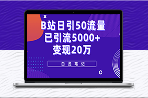 B站引流5000+，变现20万！新手必看的超级实操课程-爱分享资源网