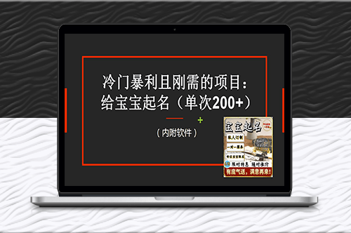 宝宝起名_一单200+_冷门暴利项目！内附教程+工具！-爱分享资源网