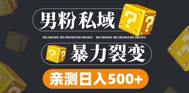 图片[1]-男粉项目：新渠道新玩法_一个作品变现1000+