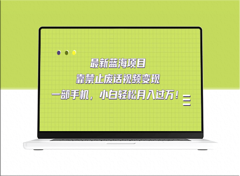 蓝海项目：通过禁止废话视频变现_实现月入过万-爱分享资源网