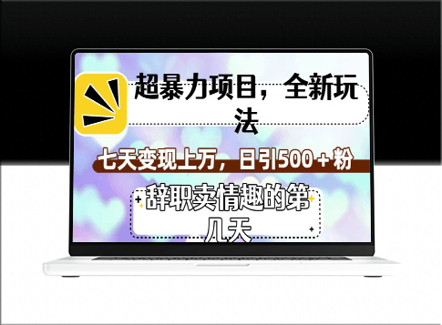 全新玩法暴利项目_卖情趣七天变现上万-爱分享资源网