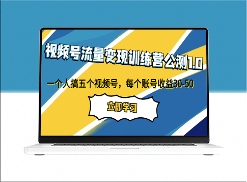 视频号流量变现训练营：一个人五个账号同步操作-爱分享资源网