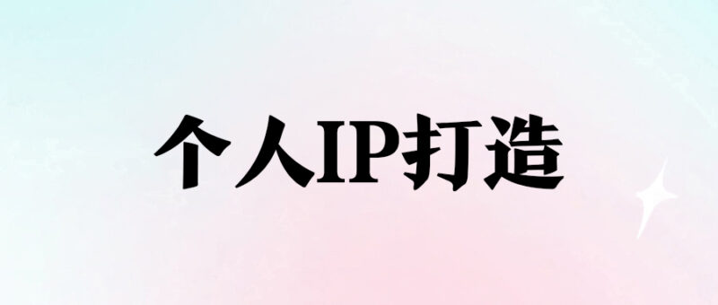 个人IP打造是如今最赚钱的事业-爱分享资源网