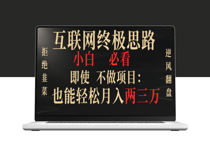 互联网赚钱的终极思路_小白必须知道_拒绝成为韭菜-爱分享资源网
