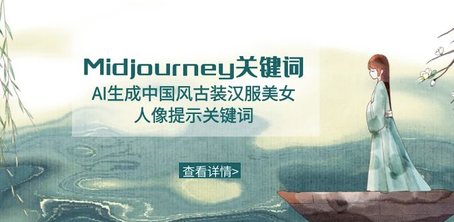 图片[1]-Midjourney AI技术呈现：穿越时空的汉服佳人-爱分享资源网