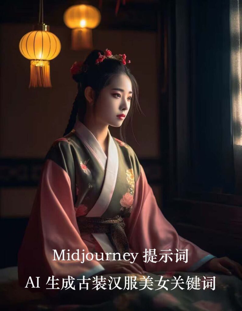 图片[2]-Midjourney AI技术呈现：穿越时空的汉服佳人-爱分享资源网