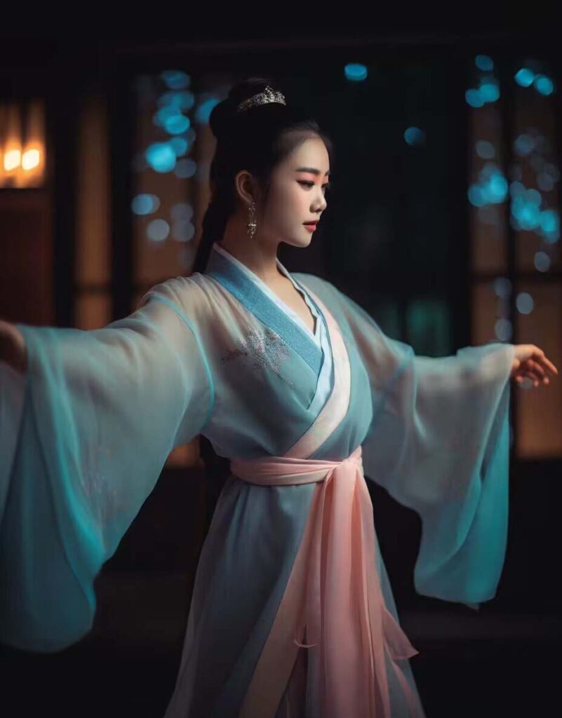 图片[9]-Midjourney AI技术呈现：穿越时空的汉服佳人-爱分享资源网