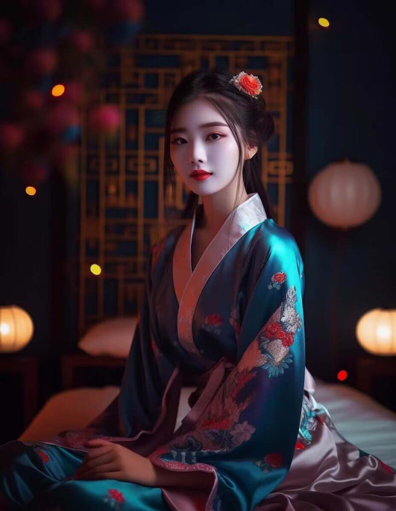 图片[8]-Midjourney AI技术呈现：穿越时空的汉服佳人-爱分享资源网