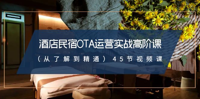 图片[1]-酒店民宿运营从入门到精通_45节实战视频课-爱分享资源网