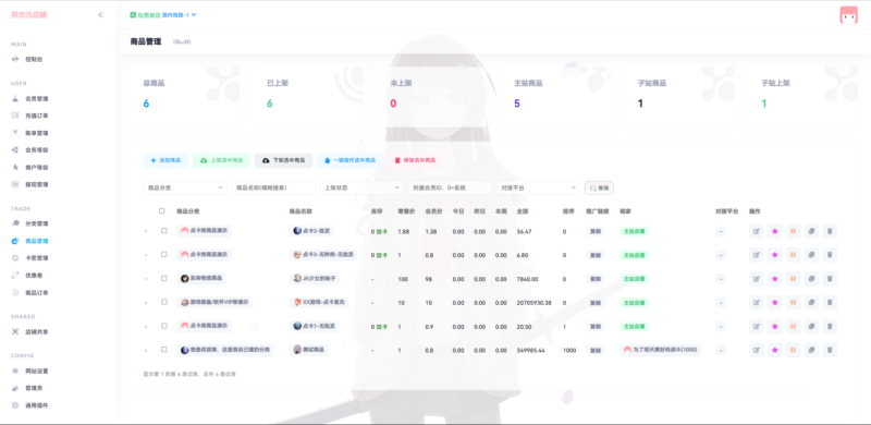 异次元发卡源码系统-荔枝发卡V3.0二次元风格发卡网全开源