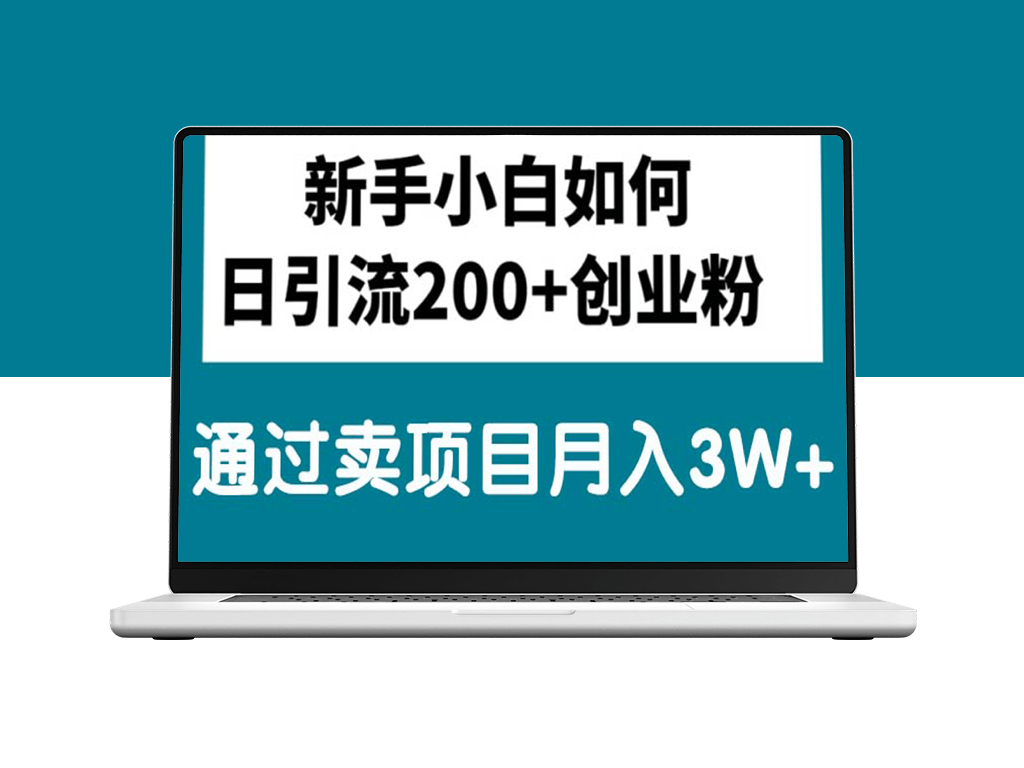 日引200+精准粉丝_月入3万+的独家项目销售-爱分享资源网