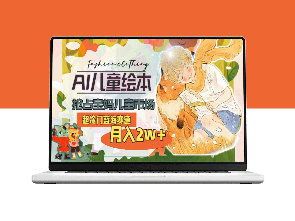 AI绘本创作：冷门蓝海市场_月入2w+_宝妈必看(教程+素材)