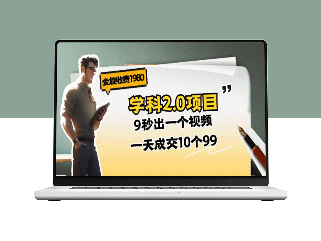 金旋学科2.0项目：9秒出一个视频_一天成交10个99-爱分享资源网