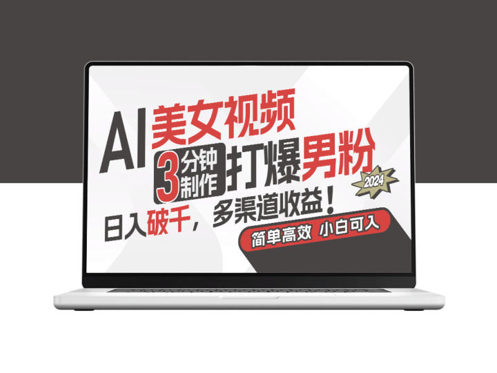 用AI技术制作迷人视频_吸引男性粉丝_实现稳定高收入-爱分享资源网