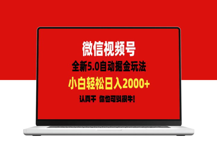 微信视频号财富密码_5.0版自动掘金教程_日赚2000元-爱分享资源网