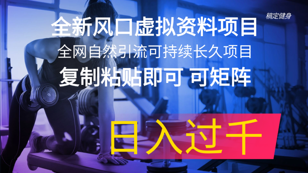 图片[1]-虚拟资料蓝海项目：一键复制粘贴_打造全网自然引流矩阵_持久盈利新风口