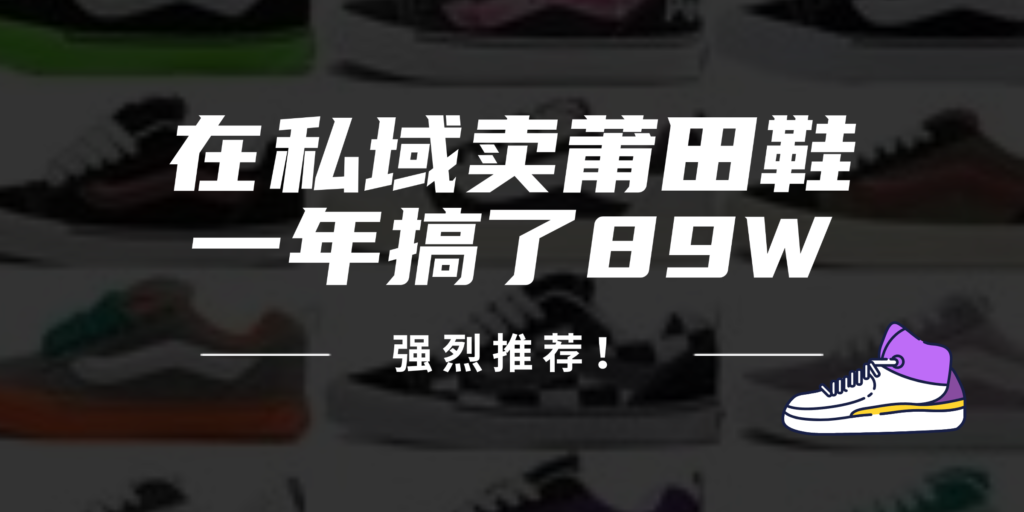图片[1]-私域营销秘籍：24年经验让莆田鞋销售突破89万_必读指南-爱分享资源网
