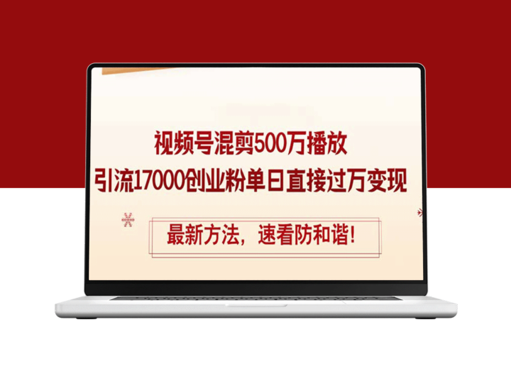 如何通过精华视频号混剪实现500万播放_吸引17000创业粉丝_单日收益突破万元-爱分享资源网