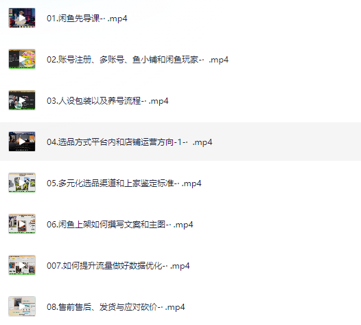 闲鱼运营全攻略-卖家必备系统课程
