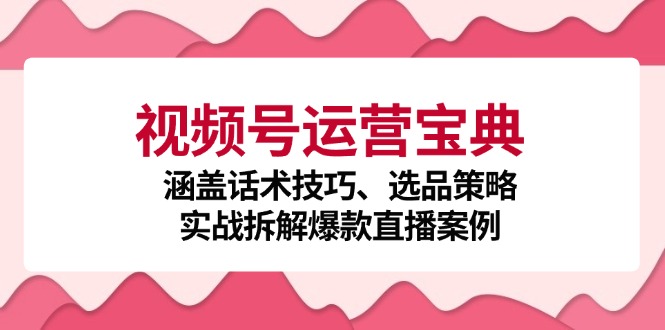 图片[1]-视频号运营秘籍：话术精炼_选品智慧与爆款直播实战-爱分享资源网