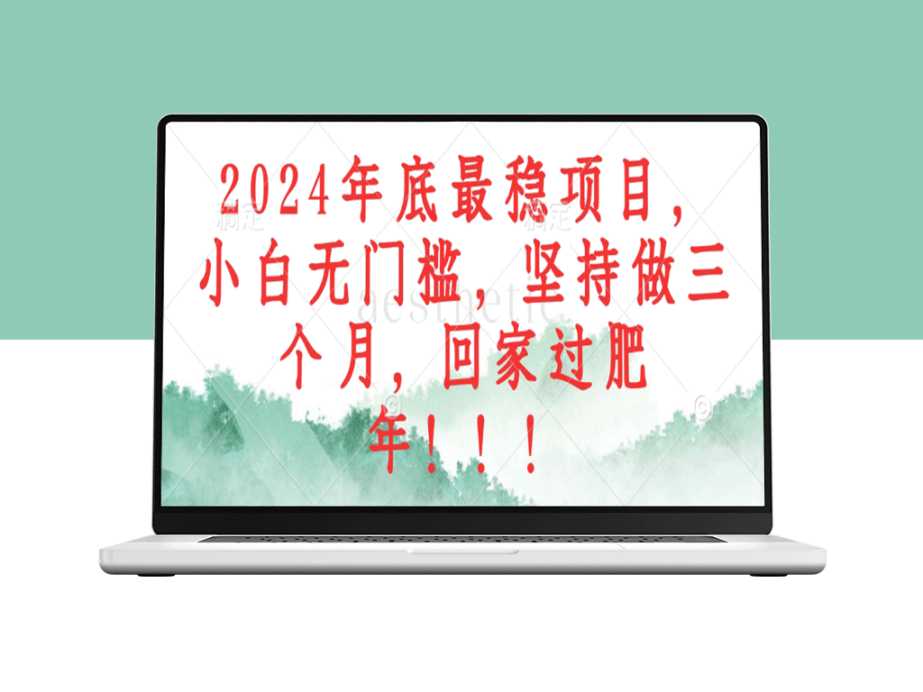 2024年最佳投资项目：小白无障碍入门_坚持三个月_回家过好年-爱分享资源网