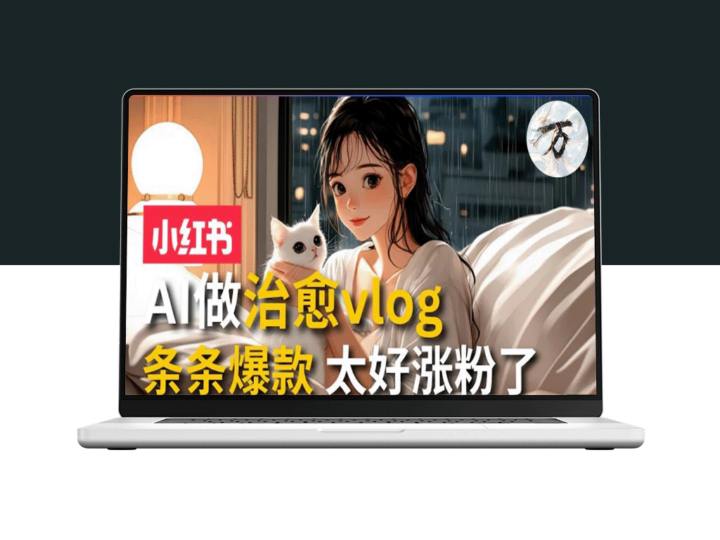 AI治愈系Vlog动画：1个月涨粉破万_商单报价1500+_日入2000+-爱分享资源网