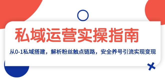 图片[1]-私域流量变现_精准触点链路与安全引流技巧-爱分享资源网