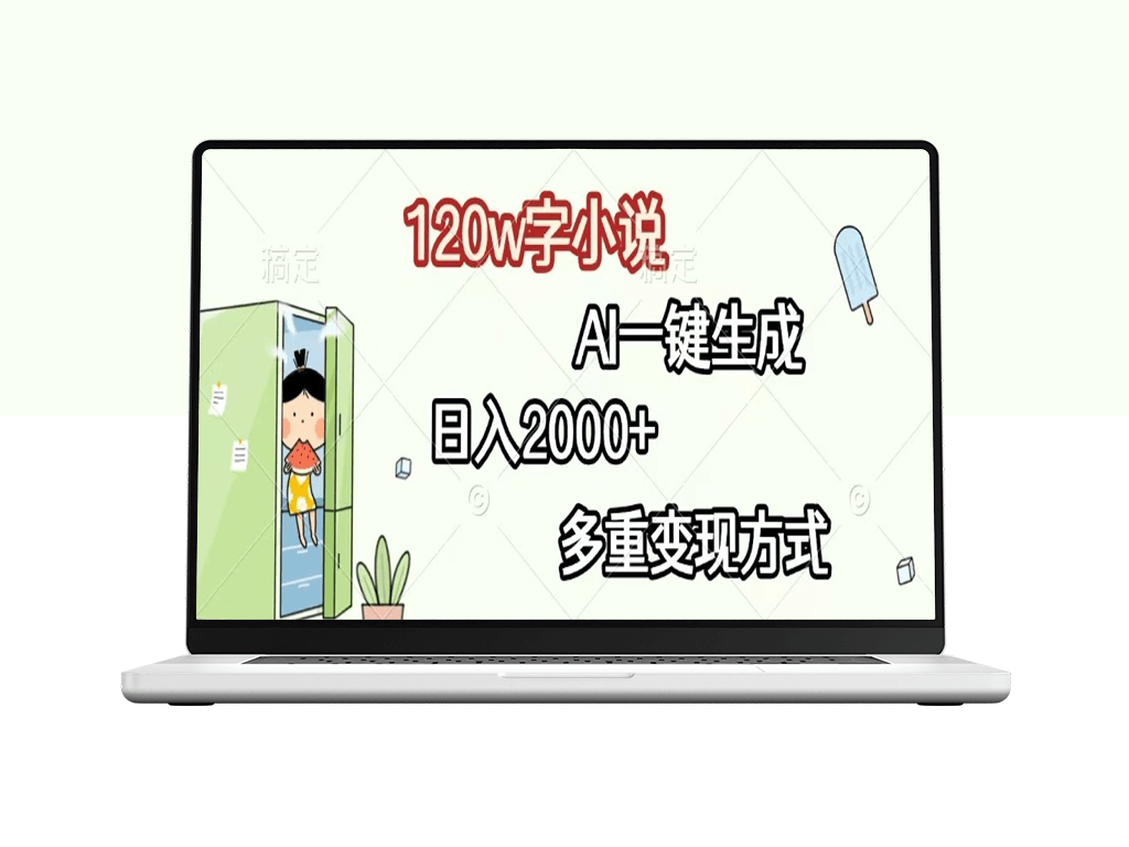 AI智能生成120万字小说_日赚2000+_多元化变现-爱分享资源网