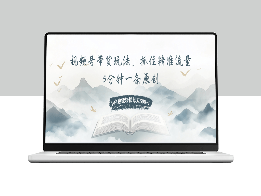 视频号带货_精准流量_高效转化_每天赚500+-爱分享资源网