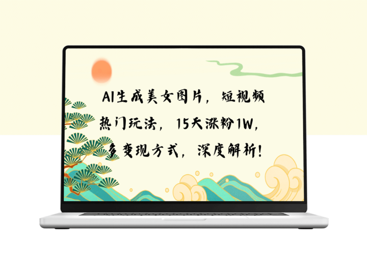AI绘制美女图_短视频创作新潮流_15天粉丝破万-爱分享资源网