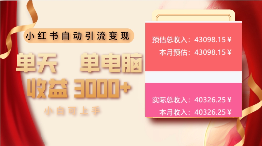 图片[1]-小红书引流变现技巧_单天赚3000+_小白快速上手-爱分享资源网