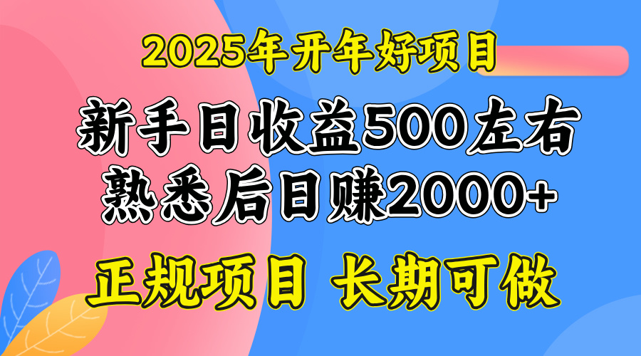 图片[1]-2025年开年爆发_单号日赚2000元的超值项目-爱分享资源网