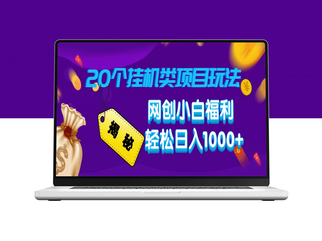 揭秘20种高收益挂机项目_网创新手月入过万