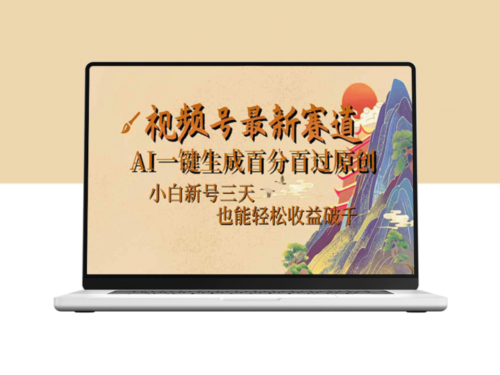 视频号新风口：AI智能一键生成原创内容_三天打造小白新号爆火之路-爱分享资源网