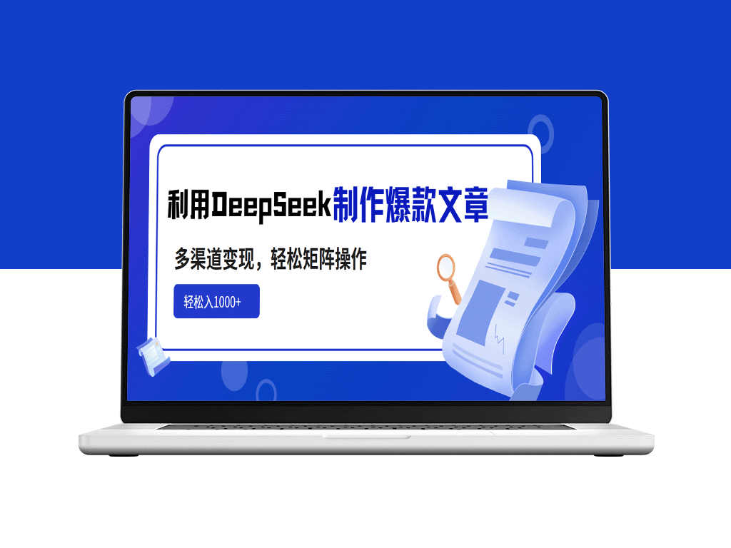利用DeepSeek打造爆款文章_实现多元变现_矩阵操作_日入1000+