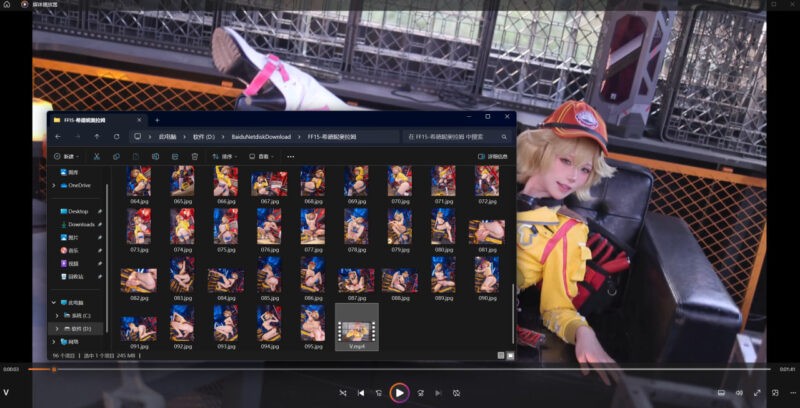 甜美兔娘COSPLAY：希德妮奥拉姆25周年纪念写真与视频_黏黏团子兔魅力十足