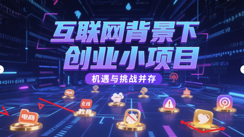 互联网背景下的创业小项目机遇与挑战-爱分享资源网