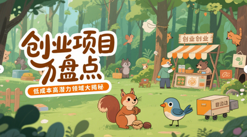 创业好项目盘点：低成本高潜力领域揭秘-爱分享资源网