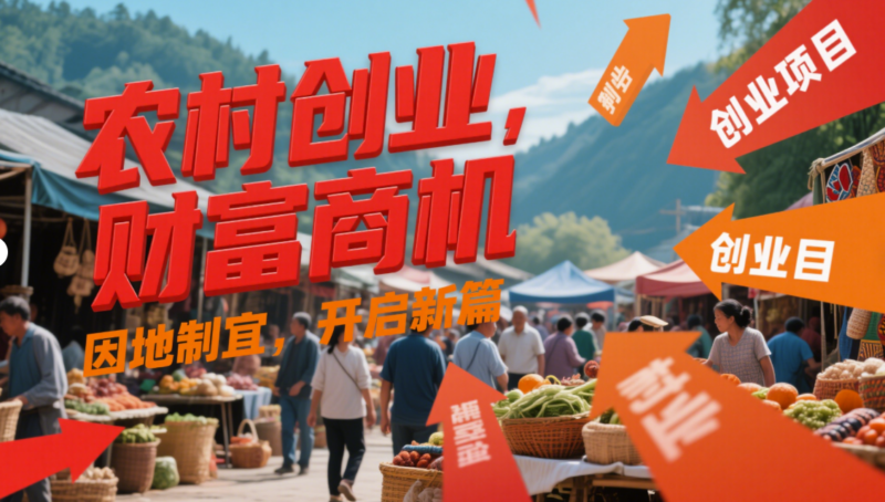 农村创业好项目：因地制宜挖掘财富商机-爱分享资源网