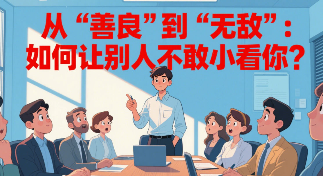 从“善良”到“无敌”：如何让别人不敢小看你？