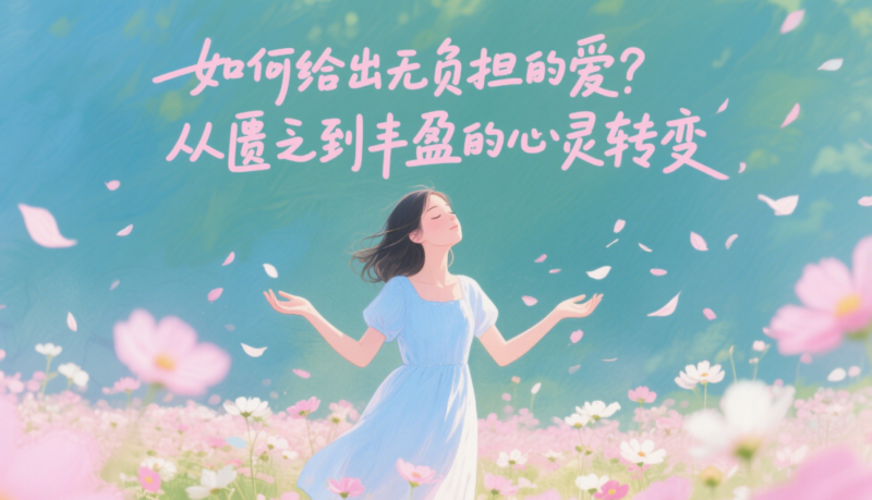 如何给出无负担的爱？从匮乏到丰盈的心灵转变-爱分享资源网