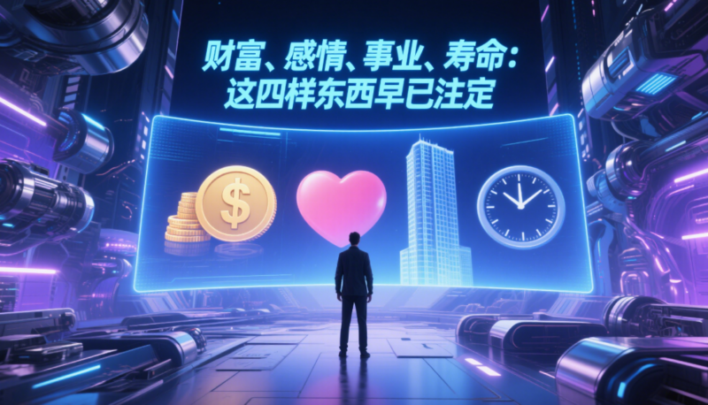 财富、感情、事业、寿命：这四样东西早已注定-爱分享资源网