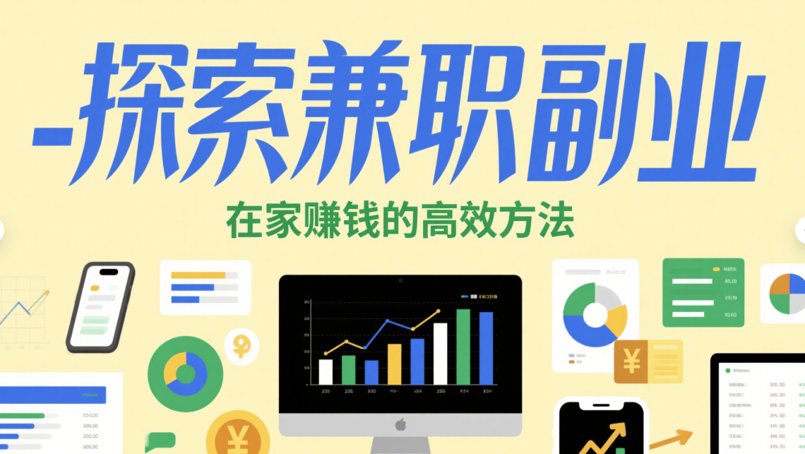 兼职副业在家赚钱的高效方法-爱分享资源网